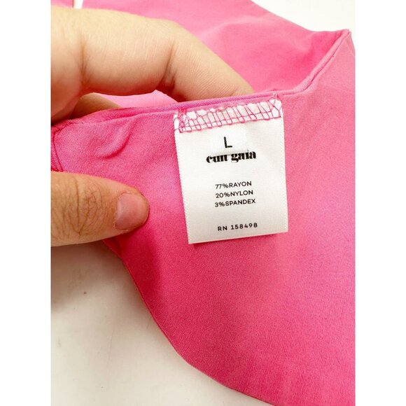 Cult Gaia Diem Top Halter Neck Open Back Front Gold Tone Hook Blossom Large - Picture 7 of 9